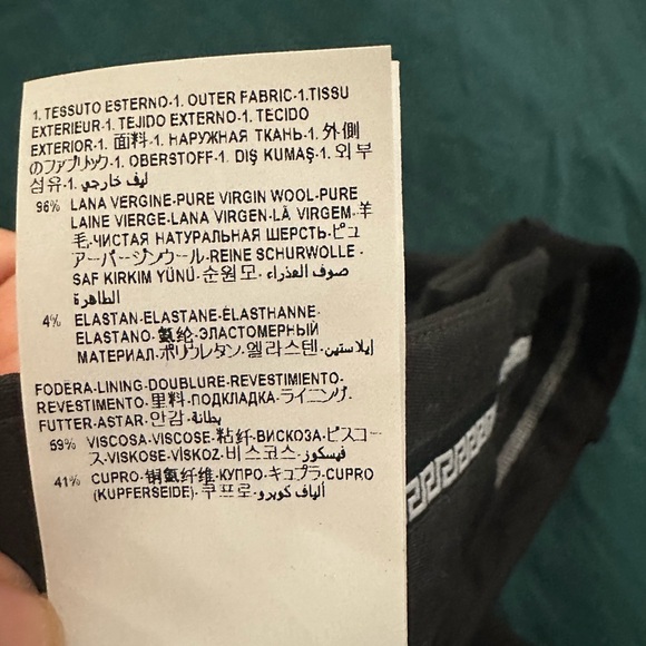 NWOT. Versace virgin wool dress pants - 38 - Picture 5 of 9